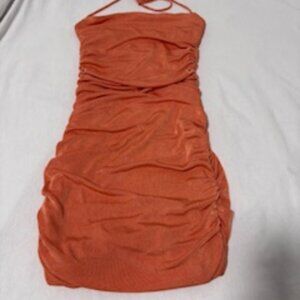 Hello Molly Orange Mini dress size S (US 4)